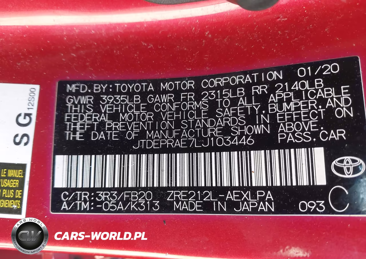 2020 Toyota Corolla Le VIN:JTDEPRAE7LJ103446 - 9