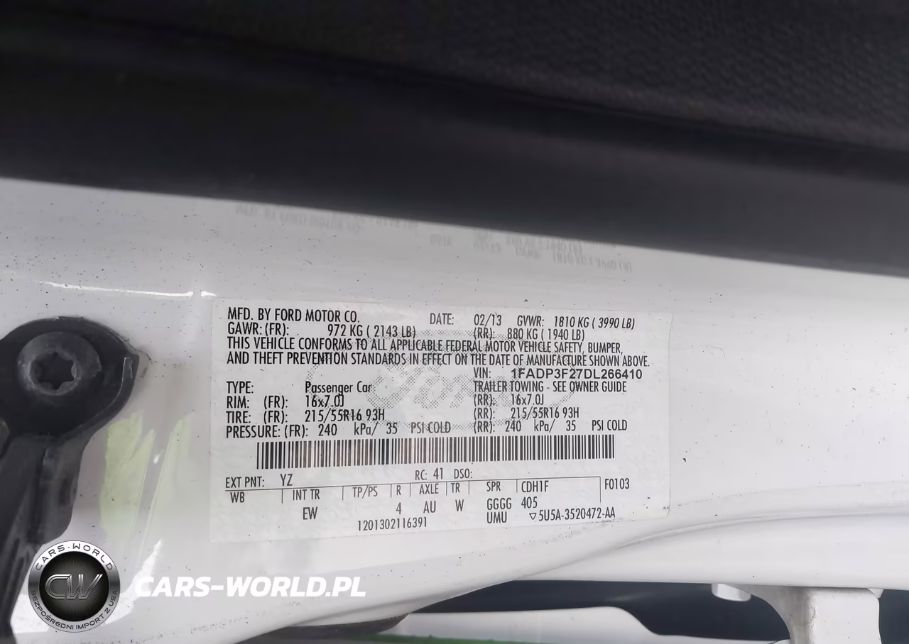 2013 Ford Focus Se VIN:1FADP3F27DL266410 - 9