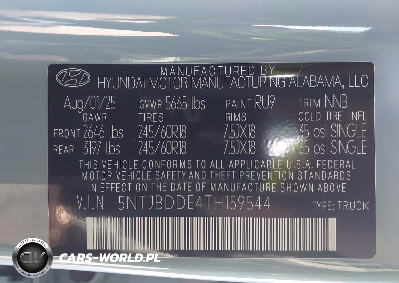 2026 Hyundai Santa Cruz Sel VIN:5NTJBDDE4TH159544 - 9
