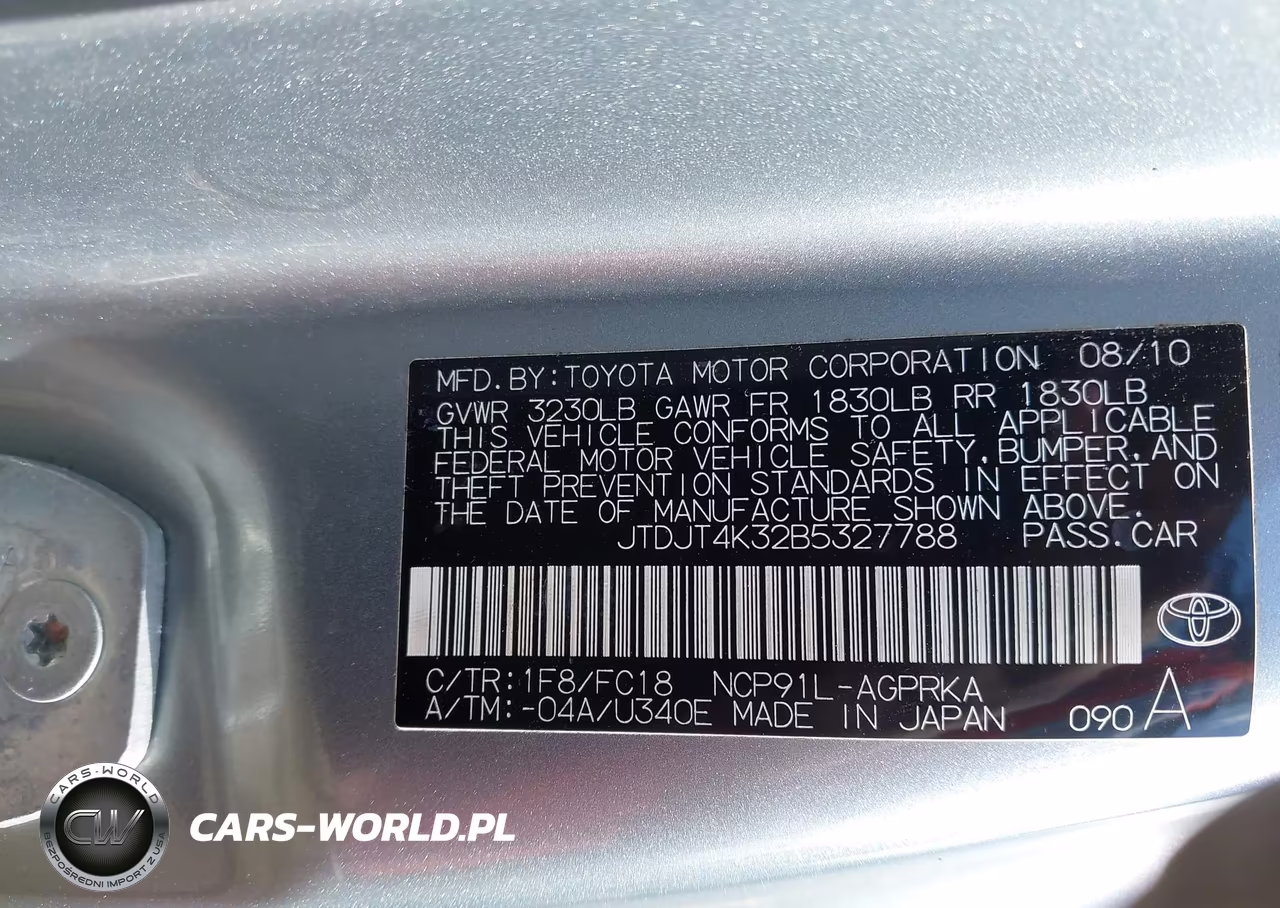 2011 Toyota Yaris VIN:JTDJT4K32B5327788 - 9