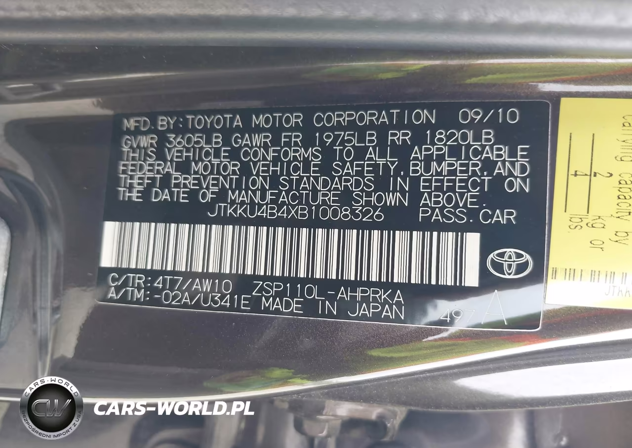 2011 Scion Xd Release Series 3.0 VIN:JTKKU4B4XB1008326 - 9