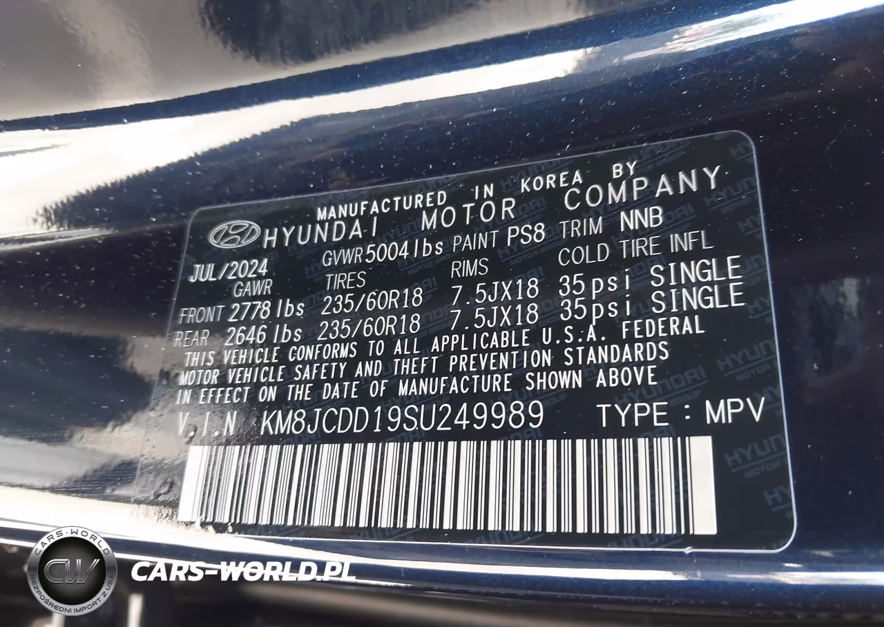 2025 Hyundai Tucson Hybrid Sel Convenience VIN:KM8JCDD19SU249989 - 9