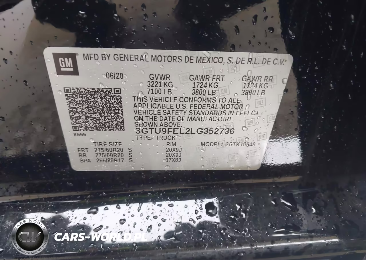 2020 GMC Sierra 1500 4Wd Short Box Denali VIN:3GTU9FEL2LG352736 - 9