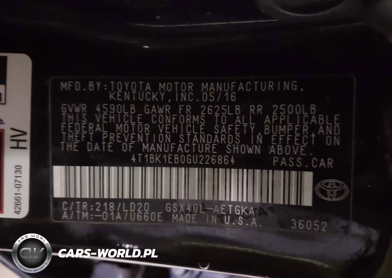 2016 Toyota Avalon Xle VIN:4T1BK1EB0GU226864 - 9