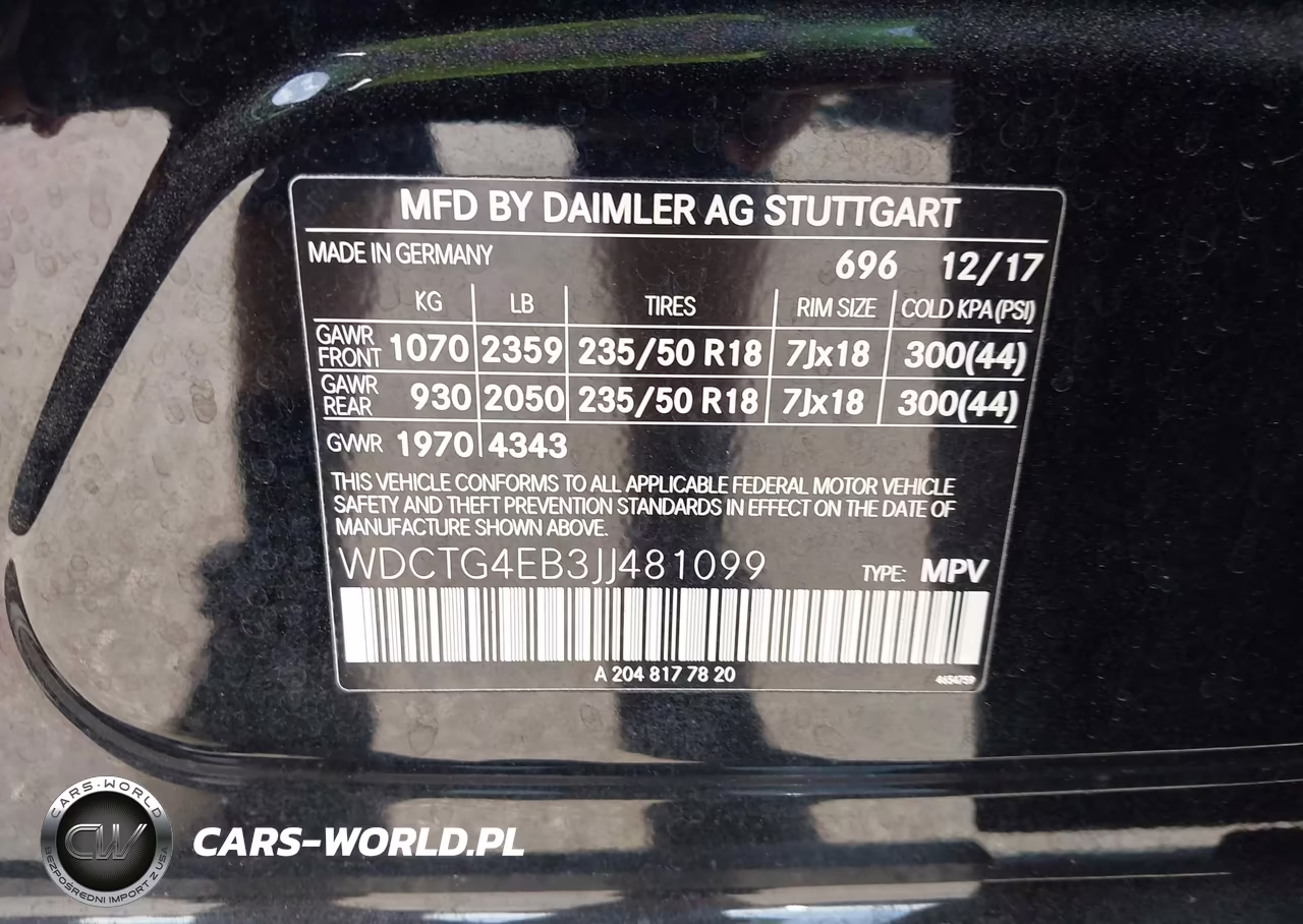 2018 Mercedes-Benz Gla 250 VIN:WDCTG4EB3JJ481099 - 9
