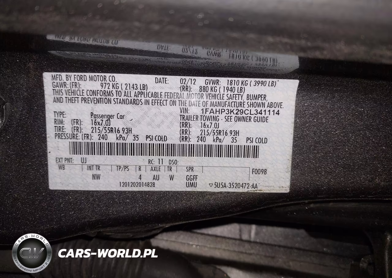 2012 Ford Focus Se VIN:1FAHP3K29CL341114 - 9
