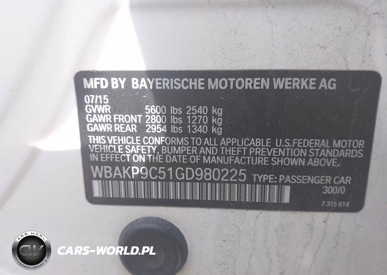 2016 BMW 550I xDrive VIN:WBAKP9C51GD980225 - 9