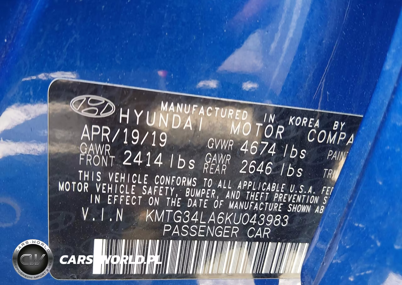 2019 Genesis G70 2.0T Advanced VIN:KMTG34LA6KU043983 - 9