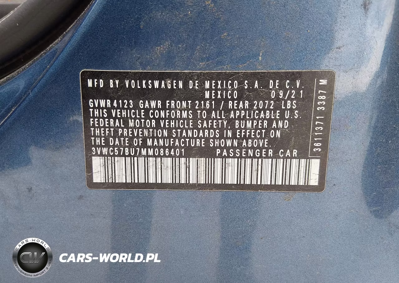 2021 Volkswagen Jetta 1.4T R-Line-1.4T S-1.4T Se VIN:3VWC57BU7MM086401 - 9