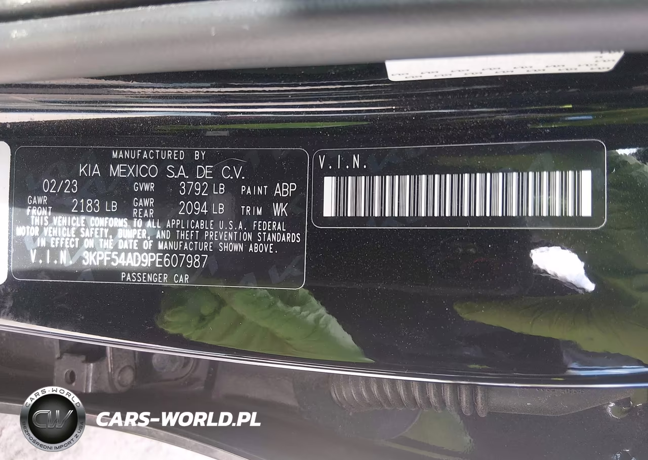 2023 Kia Forte Gt-Line VIN:3KPF54AD9PE607987 - 9