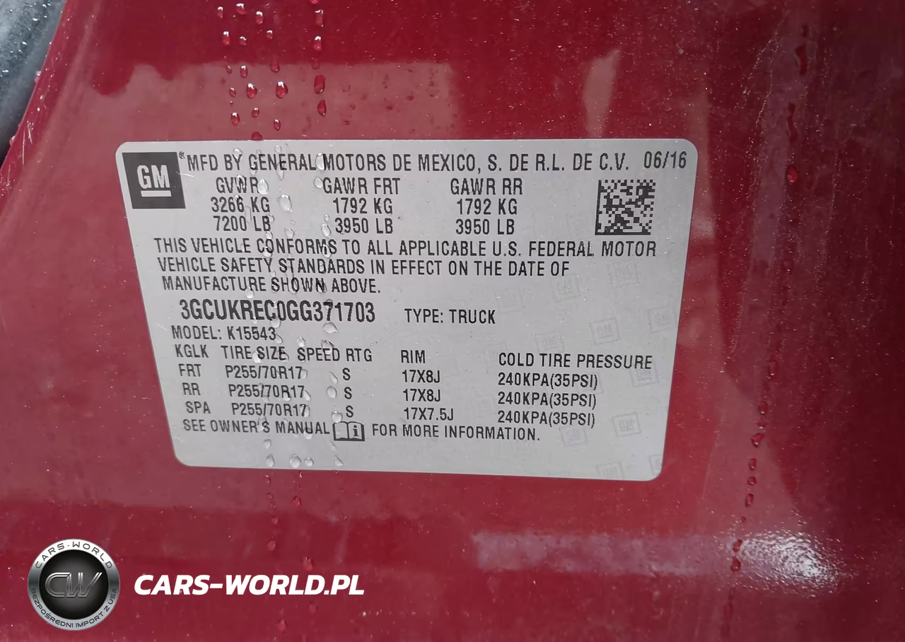 2016 Chevrolet Silverado 1500 1Lt VIN:3GCUKREC0GG371703 - 9