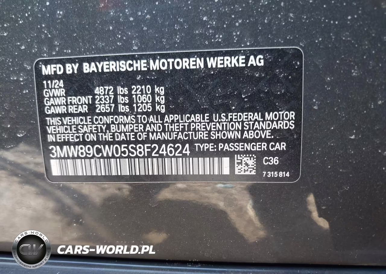 2025 BMW 330I xDrive VIN:3MW89CW05S8F24624 - 9