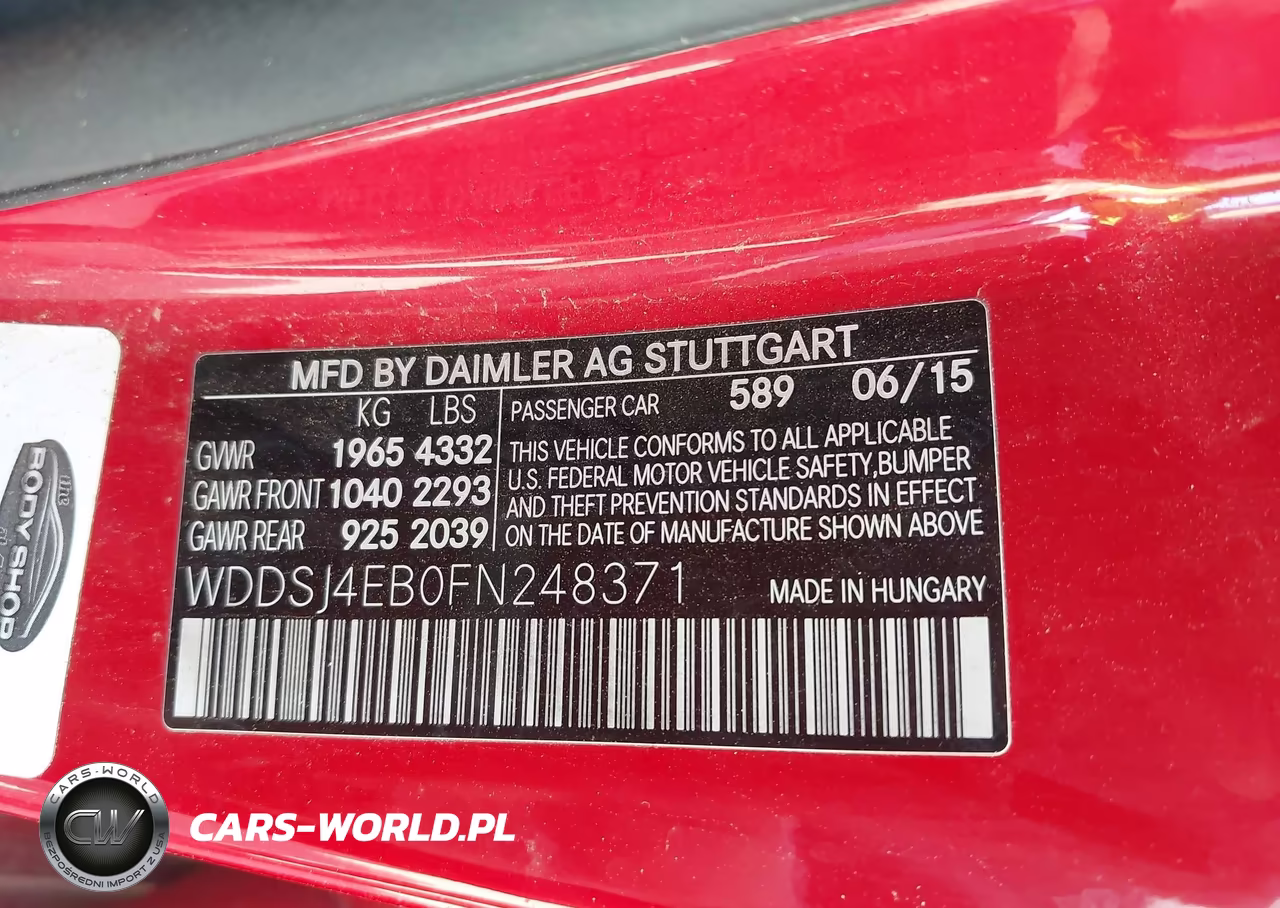 2015 Mercedes-Benz Cla 250 VIN:WDDSJ4EB0FN248371 - 9