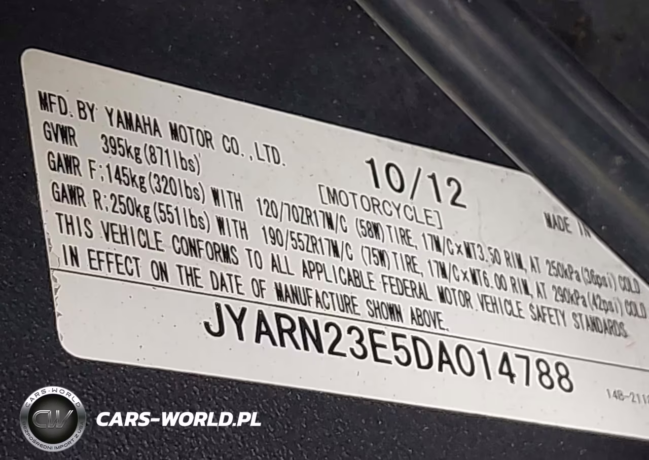 2013 Yamaha Yzfr1 VIN:JYARN23E5DA014788 - 10