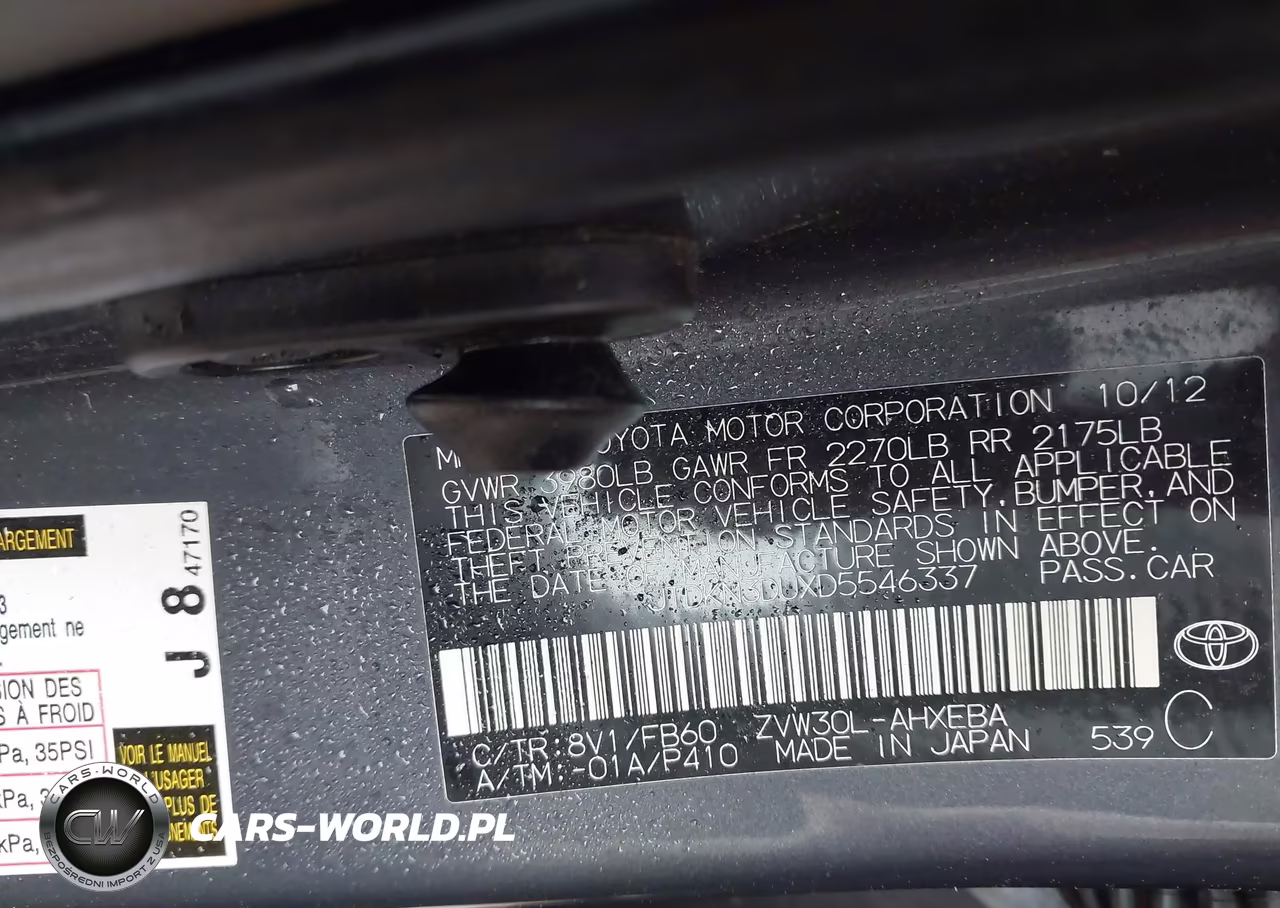 2013 Toyota Prius Three VIN:JTDKN3DUXD5546337 - 9