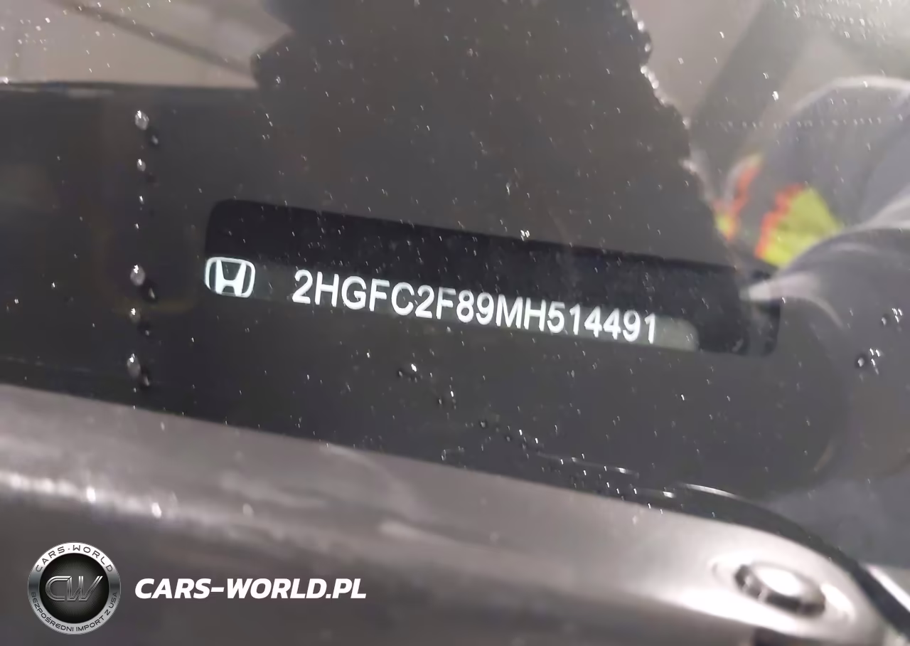2021 Honda Civic Sport VIN:2HGFC2F89MH514491 - 9