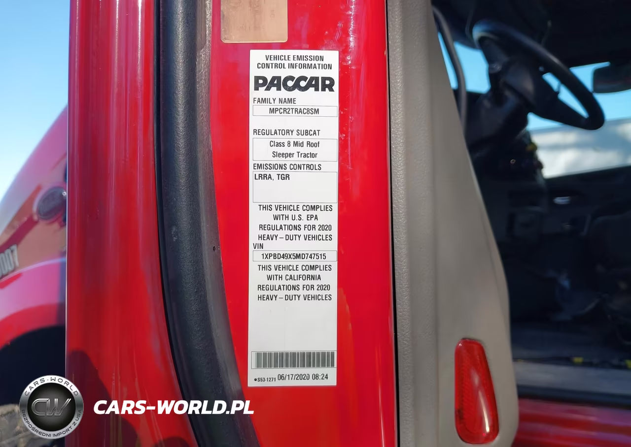 2021 Peterbilt 579 VIN:1XPBD49X5MD747515 - 8