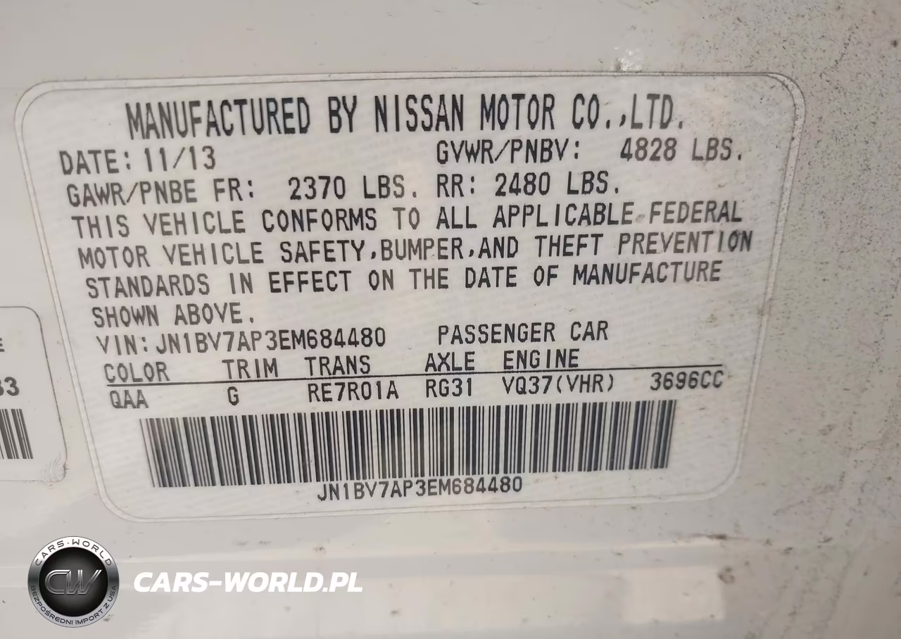 2014 Infiniti Q50 Sport VIN:JN1BV7AP3EM684480 - 9