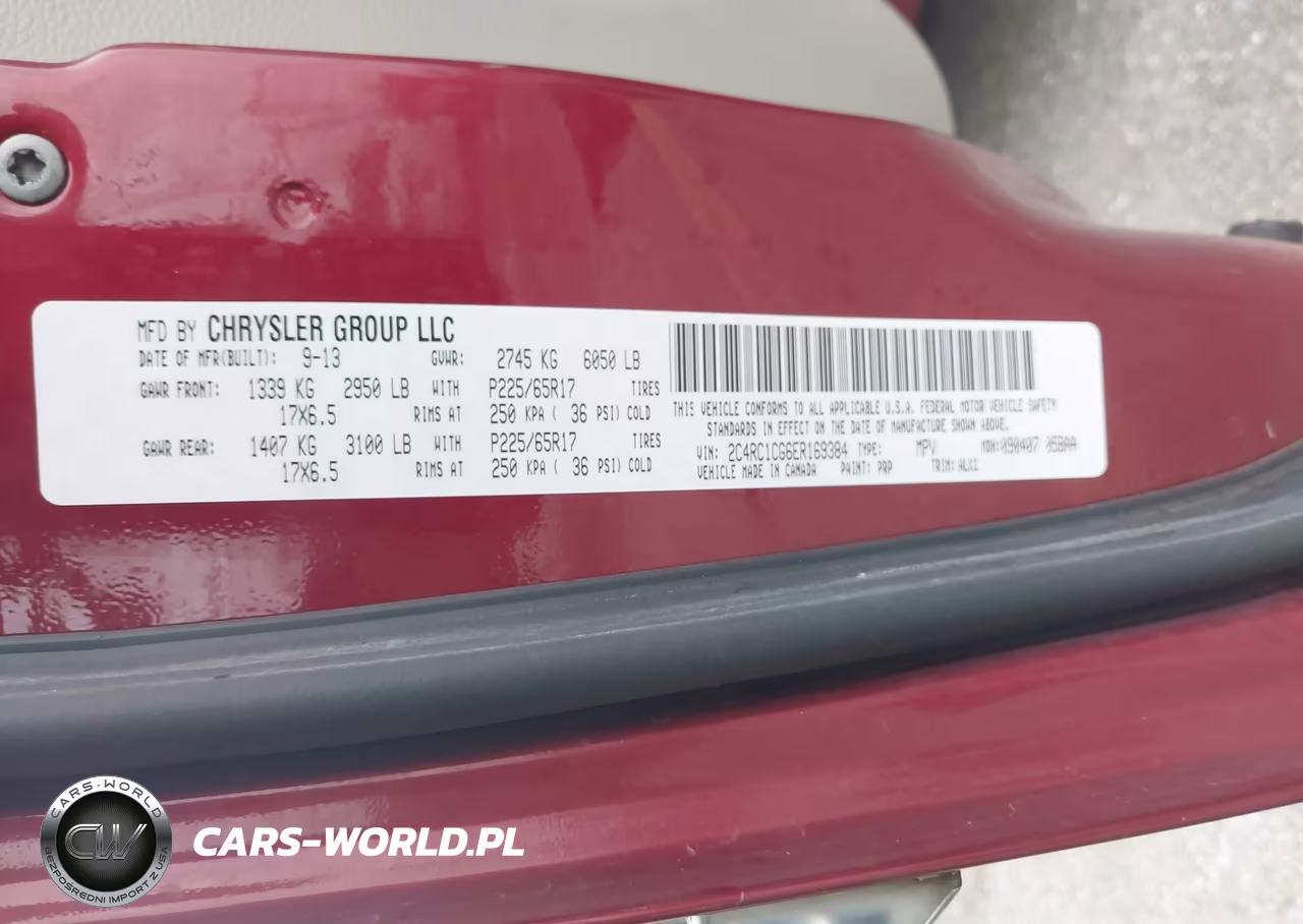 2014 Chrysler Town & Country Touring-L VIN:2C4RC1CG6ER169384 - 9