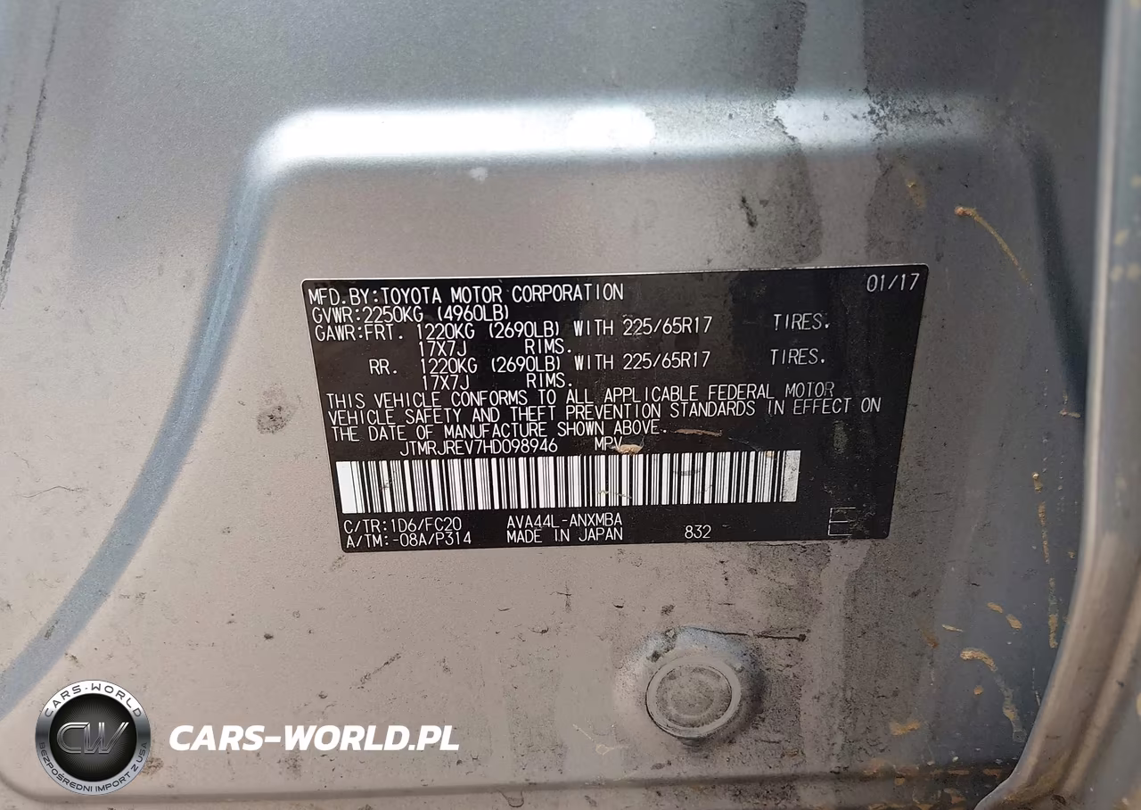 2017 Toyota Rav4 Hybrid Xle VIN:JTMRJREV7HD098946 - 9