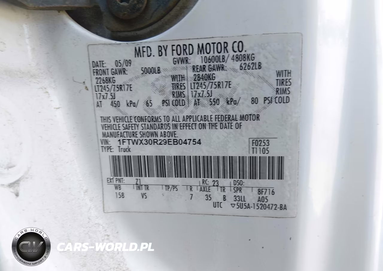 2009 Ford F-350 Lariat-Xl-Xlt VIN:1FTWX30R29EB04754 - 8