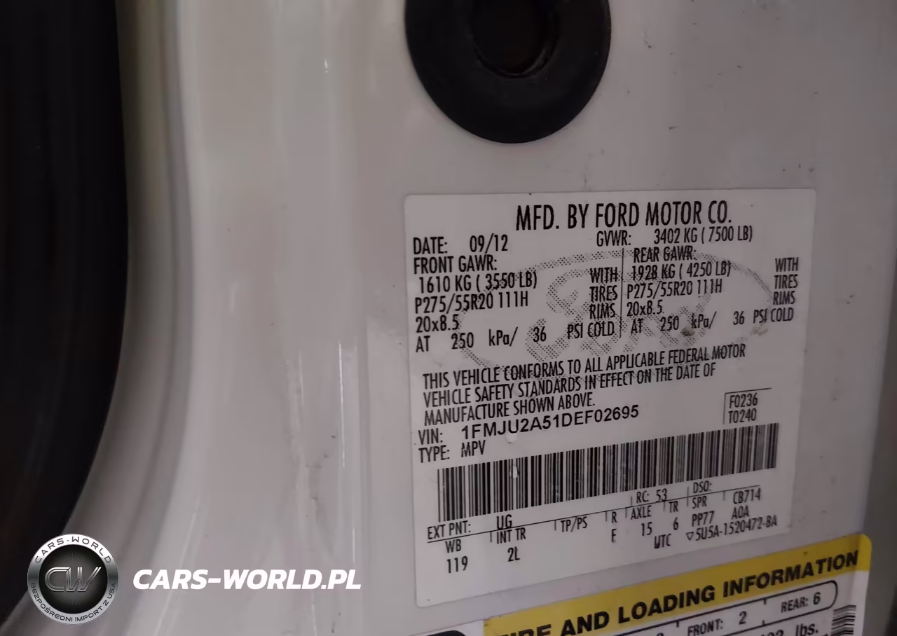 2013 Ford Expedition Limited VIN:1FMJU2A51DEF02695 - 9