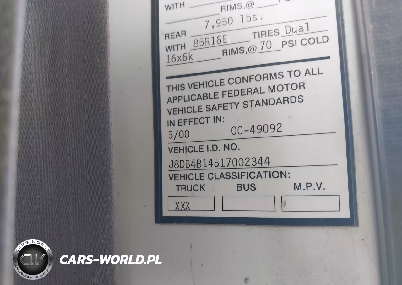 2001 GMC W3S042 12,000 Gvwr VIN:J8DB4B14517002344 - 9