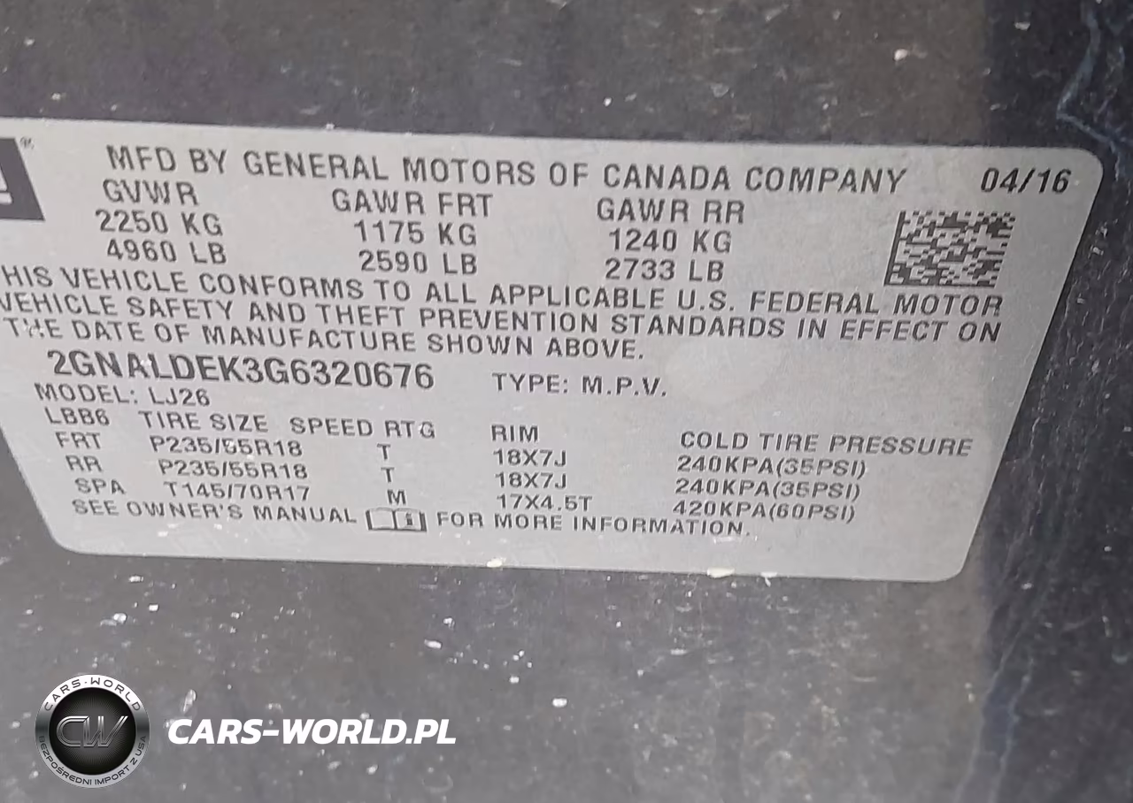 2016 Chevrolet Equinox Ltz VIN:2GNALDEK3G6320676 - 9