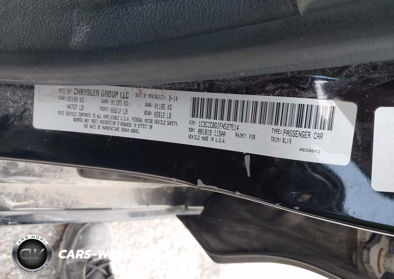2015 Chrysler 200 S VIN:1C3CCCBG1FN527514 - 9