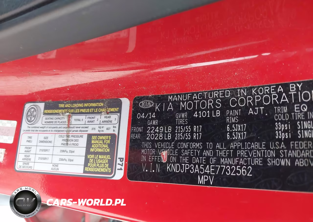2014 Kia Soul + VIN:KNDJP3A54E7732562 - 9