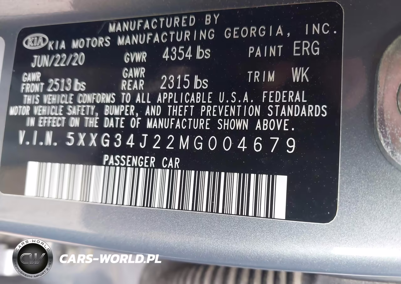 2021 Kia K5 Ex VIN:5XXG34J22MG004679 - 9