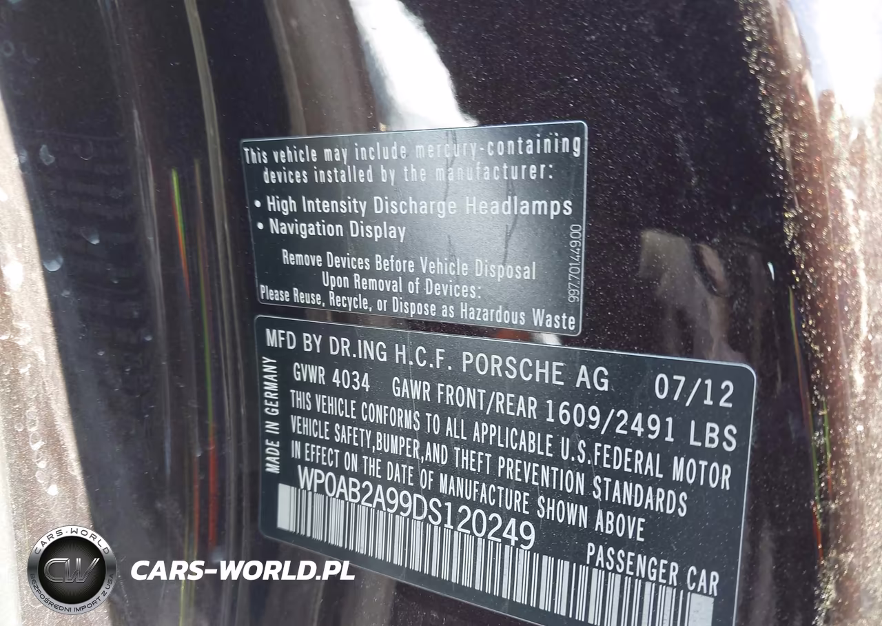 2013 Porsche 911 Carrera S VIN:WP0AB2A99DS120249 - 9