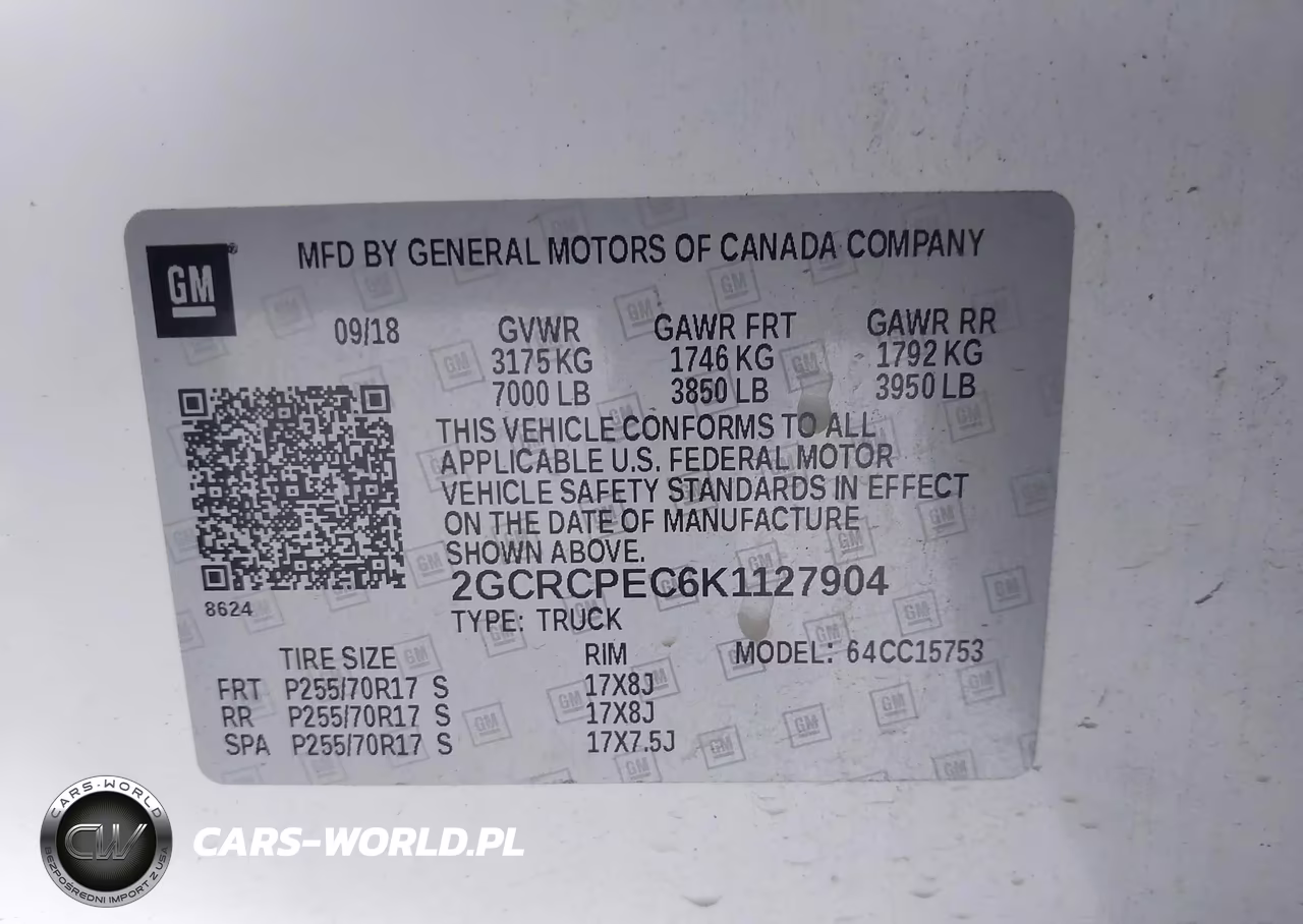 2019 Chevrolet Silverado 1500 Ld Lt VIN:2GCRCPEC6K1127904 - 9