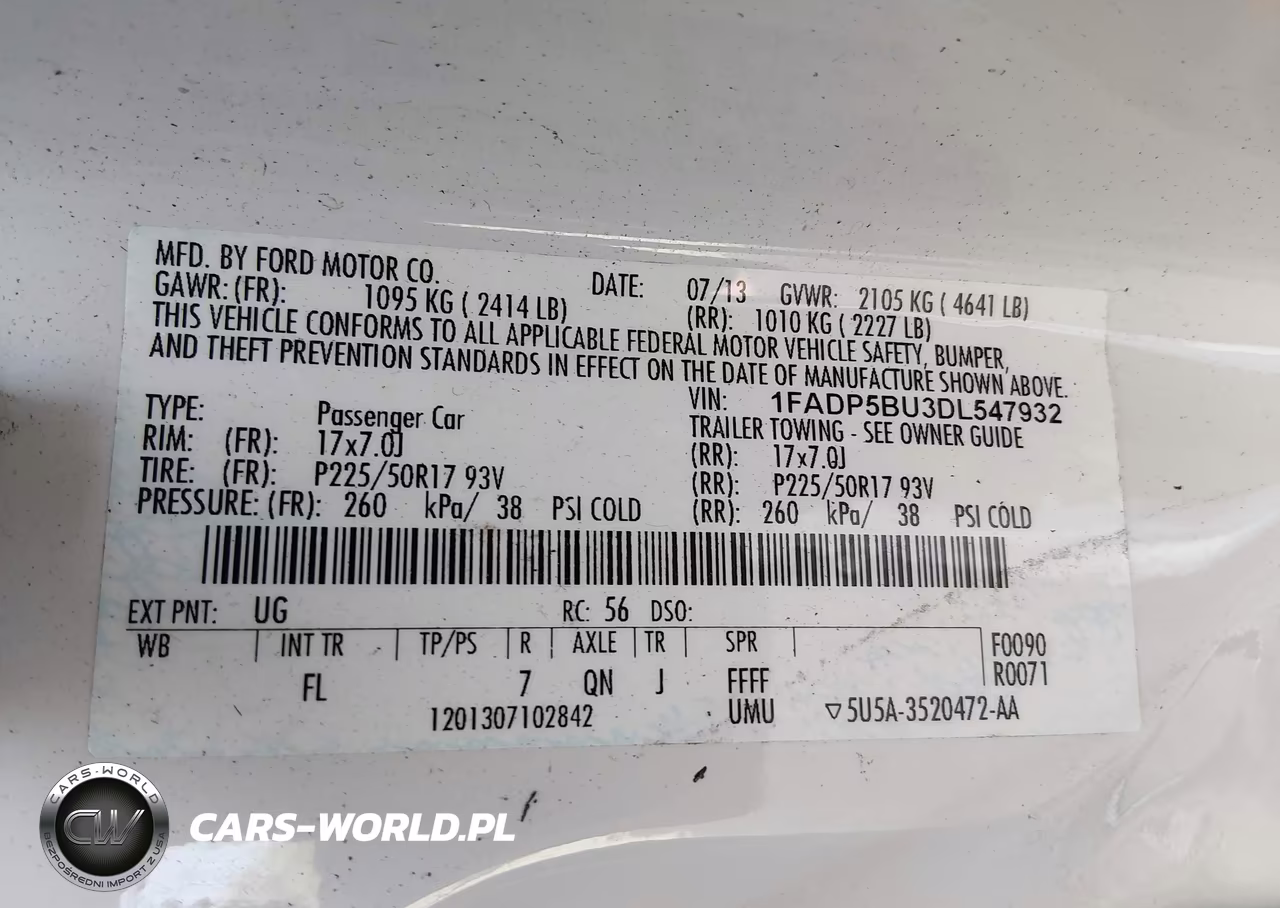 2013 Ford C-Max Hybrid Sel VIN:1FADP5BU3DL547932 - 9