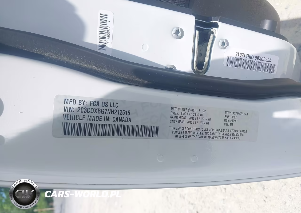 2022 Dodge Charger Sxt Rwd VIN:2C3CDXBG7NH212616 - 9