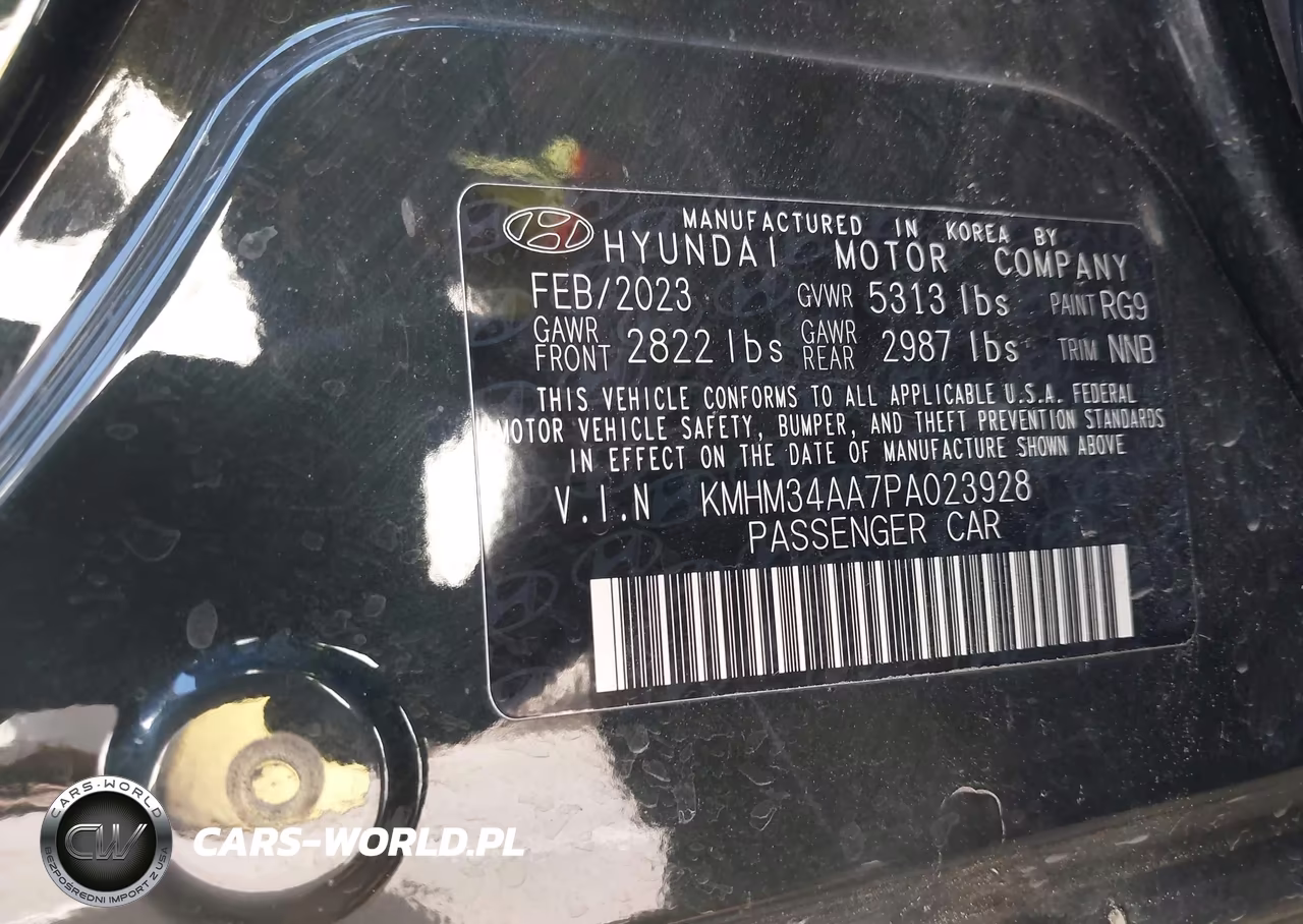 2023 Hyundai Ioniq 6 Sel VIN:KMHM34AA7PA023928 - 9