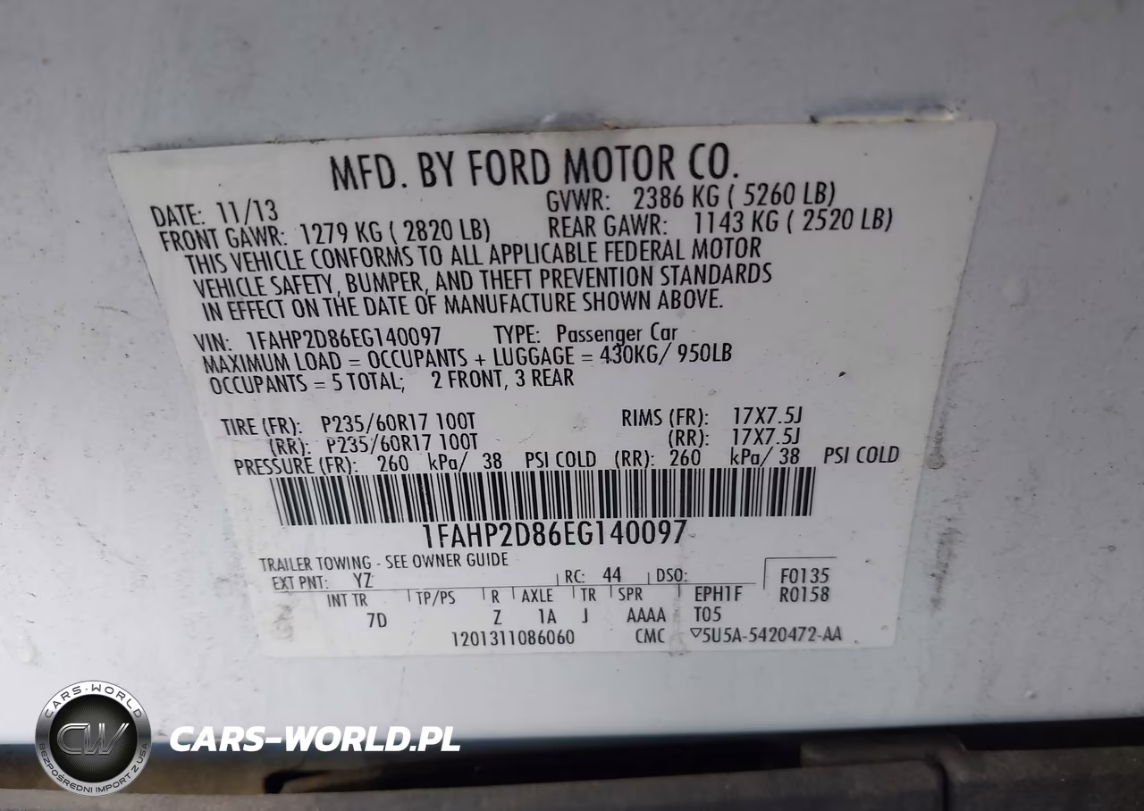 2014 Ford Taurus Se VIN:1FAHP2D86EG140097 - 9