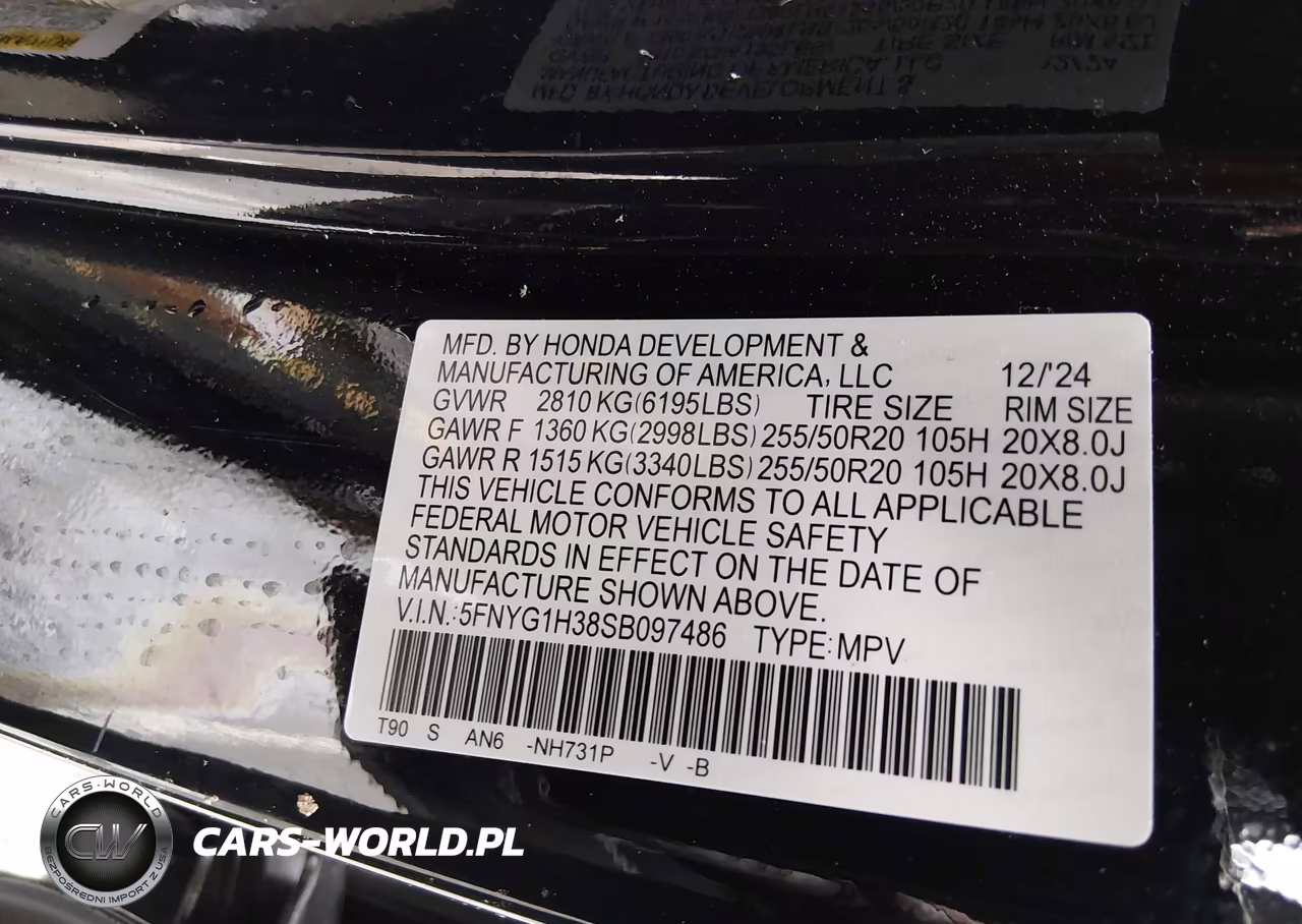 2025 Honda Pilot Sport VIN:5FNYG1H38SB097486 - 9
