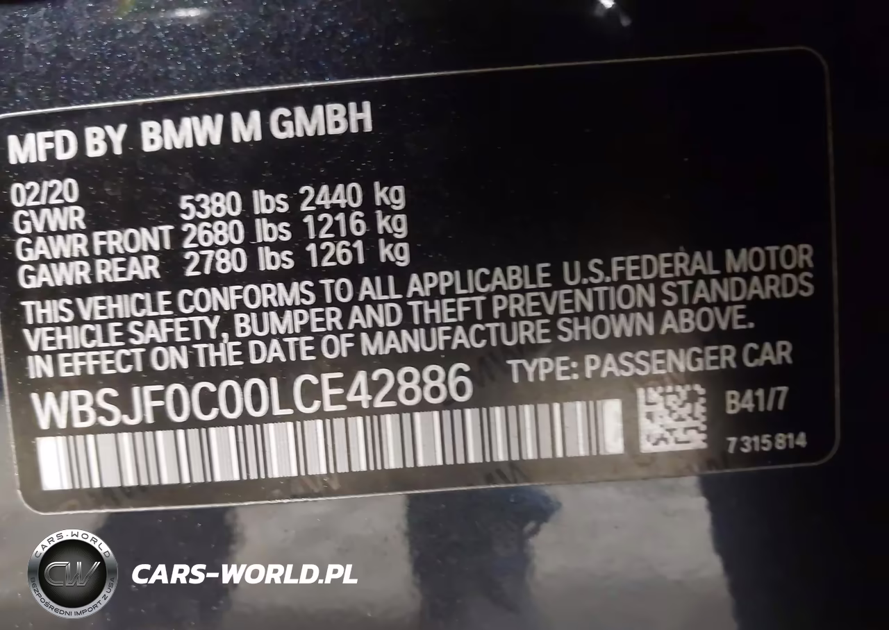 2020 BMW M5 Competition VIN:WBSJF0C00LCE42886 - 9