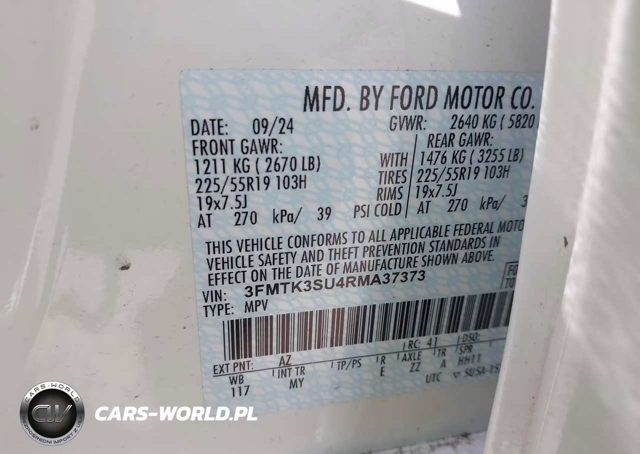2024 Ford Mustang Mach-E Premium VIN:3FMTK3SU4RMA37373 - 9