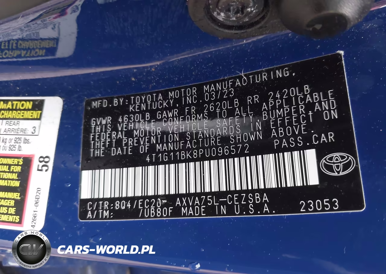 2023 Toyota Camry Se Nightshade Edition Awd VIN:4T1G11BK8PU096572 - 8