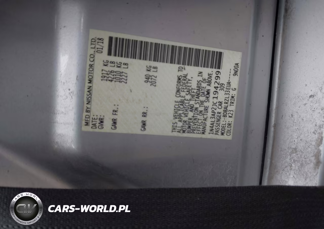 2018 Nissan Altima 2.5 Sl VIN:1N4AL3AP2JC194299 - 9
