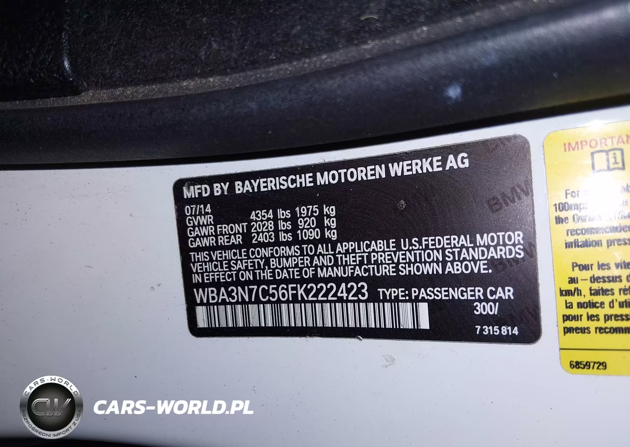 2015 BMW 428I VIN:WBA3N7C56FK222423 - 9