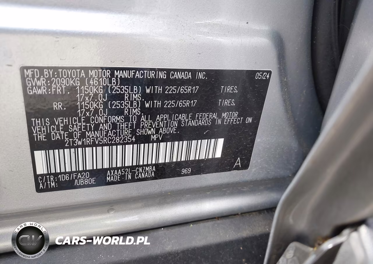 2024 Toyota Rav4 Xle VIN:2T3W1RFV5RC282354 - 9