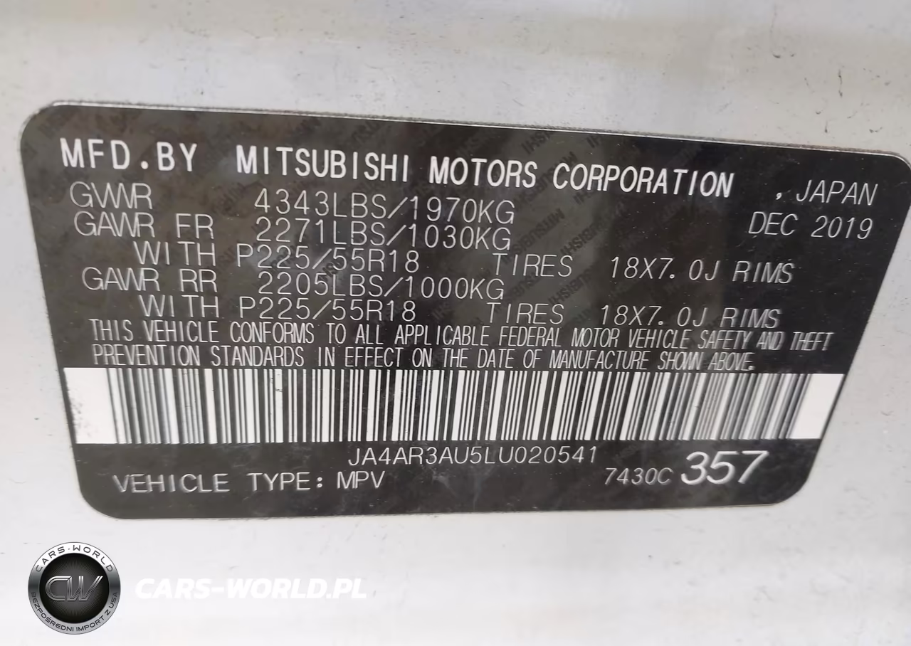 2020 Mitsubishi Outlander Sport 2.0 Se Awc VIN:JA4AR3AU5LU020541 - 9