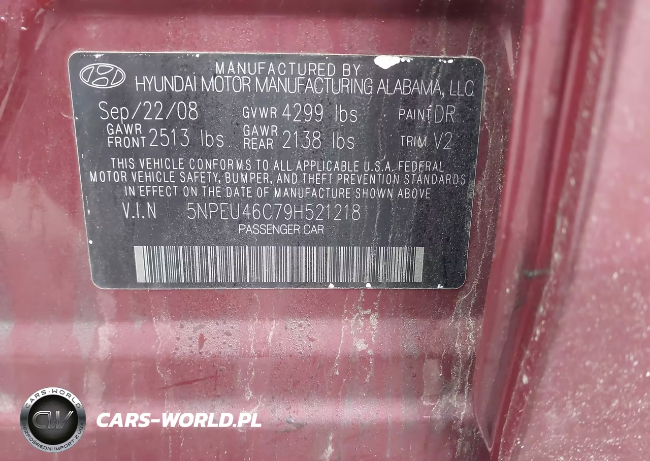 2009 Hyundai Sonata Limited VIN:5NPEU46C79H521218 - 9