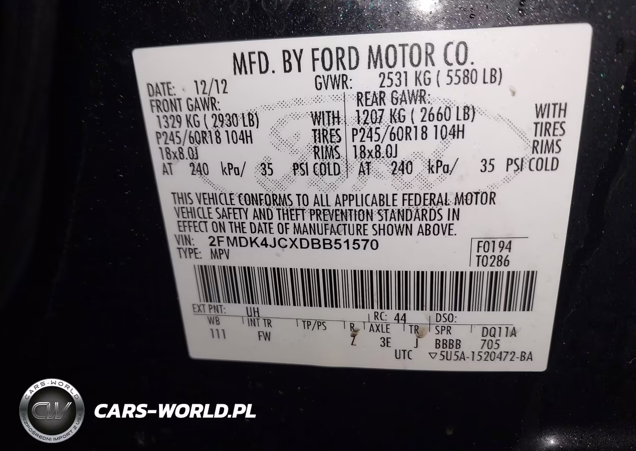 2013 Ford Edge Sel VIN:2FMDK4JCXDBB51570 - 9