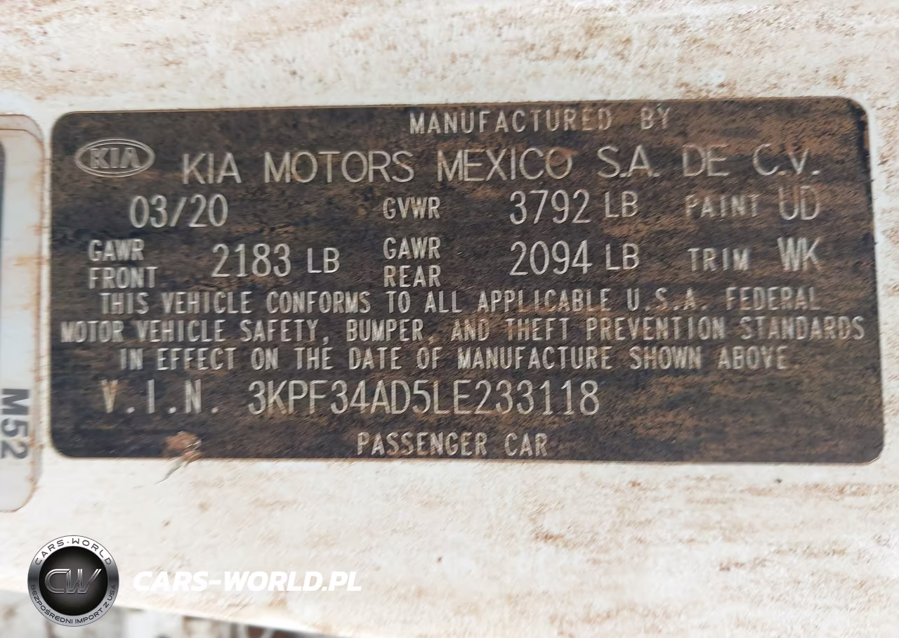 2020 Kia Forte Gt-Line VIN:3KPF34AD5LE233118 - 9