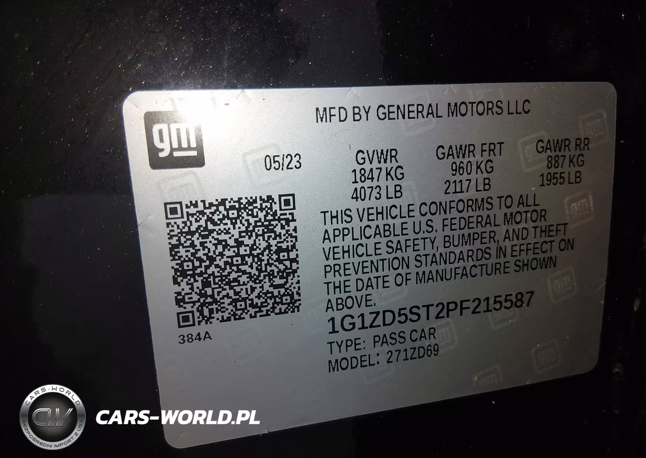 2023 Chevrolet Malibu Fwd 1Lt VIN:1G1ZD5ST2PF215587 - 9
