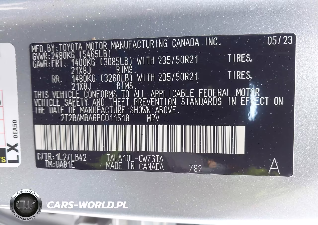 2023 Lexus Rx 350 Premium Plus VIN:2T2BAMBA6PC011518 - 9